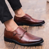 Men's shoes Leather Oxford Dress Gentleman's Stylish Formal Flats Zapatos Hombre MartLion cx52033-zong 6 