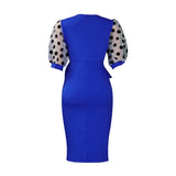 Women's Dress Elegant Dress Summer Office Lady Pencil waist Bodycon Midi Dresses Party MartLion   