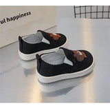 Children Casual Shoes Girls Canvas Shoes Boys Slip-on Baby Cute Cartoon Print Sneakers MartLion   