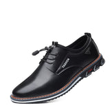 Men's Casual Leather Shoes Light Driving Flats Outdoor Sports Mart Lion   