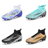 Football Boots Men's Breathable Soccer Cleats Kids Boy Soccer Shoes Outdoor Trainers Ag Fg Tf Mart Lion   