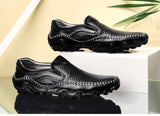 Cowhide Men's Octopus Casual Shoes Walking Driving Office Dress Footwear Loafers Summer or Four Seasons Mart Lion   