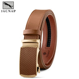 Men's Belt Automatic Buckle Leather Waist Strap Waistband Girdle Belts for Women Men's Gifts Belt MartLion 219TAJP 125cm 
