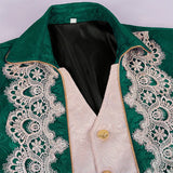 Men's Steampunk Gothic Victorian Jacket Vintage Purple Velvet Tailcoat Medieval Frock Coat Uniform Renaissance Homme MartLion   