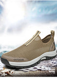 Men's casual shoes mesh breathable sports shoes outdoor beach anti-skid flat bottomed casual hiking MartLion   