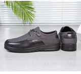 Men's Casual Dress Shoes Classic Lace-up Leather Casual Oxford Flats Footwear Loafers Mart Lion   