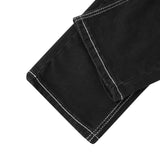 Men's Jeans Black Straight Pants Blue Denim Trousers Streetwear Slim Jeans MartLion   