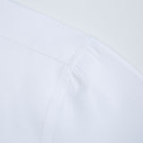 Men's Long Sleeve Standard-fit Solid Basic Dress Shirt Patch Single Pocket Formal Social White Work Office Mart Lion   