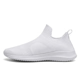 Mesh Men's Running Shoes Comfort Breathable Athletics Sneakers Casual Lightweight Gym MartLion WHITE 41 