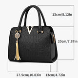 Women PU Shoulder Bag Crocodile Pattern Tote Bag Handbag Simple Atmospheric Hardware Decoration Messenger Bag MartLion   