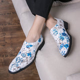 Office Shoes for Men's Casual Dress Party Wedding Breathable Leather Loafers Driving Moccasins Slip on MartLion   