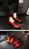 Men's Classic Retro Loafers Microfiber Leather Casual Shoes Wedding Party Moccasins Outdoor Driving Flats Mart Lion   