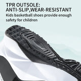 Kids Basketball Shoes Sneakers Durable  Non-Slip Running Secure for Little Kids Big Kids MartLion   