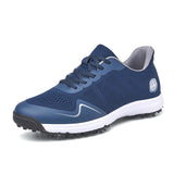 Men's Golf Shoes Spikes Breathable Golf Sneakers Light Weight Walking Footwears Anti Slip Walking MartLion Lan 36 