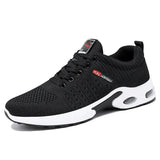 Professional Running Shoes Men's Lightweight Designer Mesh Sneakers Lace-Up Outdoor Sports Tennis MartLion 9301 Black 39 