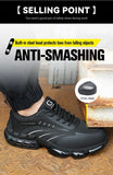  Aircushion Work Safety Boots Men's Steel Toe Sneaker Puncture Proof Anti Smash Industrial MartLion - Mart Lion