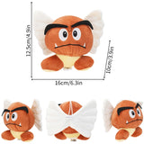 Kawaii Mario Luiji Goomba Kamek Yoshi Soft Plush Toys Cute Toad Princess Peach Daisy Rosalina Toadette Pauline Peluche Doll MartLion Goomba-4  