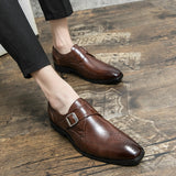 British Men's Dress Shoes Elegant Split Leather Formal Social Oxfords Mart Lion   