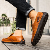 Leather Men Shoes Casual Men Loafers Slip On Leather Shoes Men MartLion   