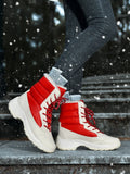 Shoes Women Winter Cotton Shoes Platform Work Outdoor Anti Slip Warm Plush Shoes Light Casual Snow Boots MartLion   