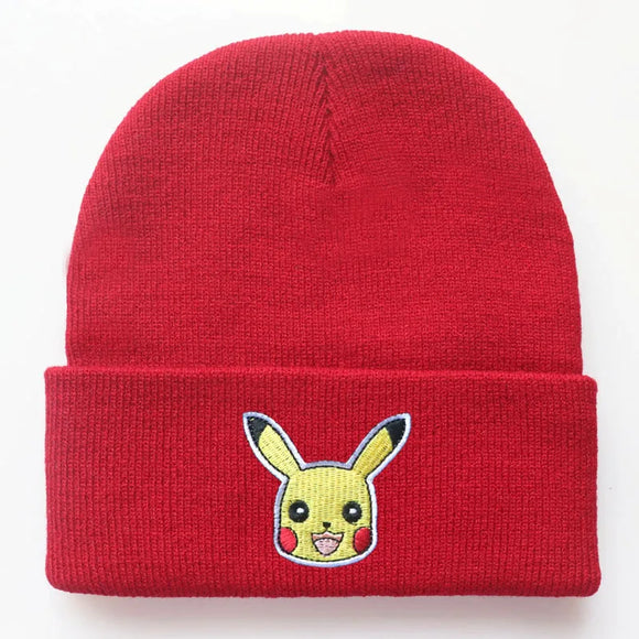  Anime Characters Pokemon Pikachu Go Adjustable Knit Hat Hip Hop Boy Girl Hat Autumn Winter Child Hat Christmas Toy Birthday Gift MartLion - Mart Lion