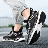 Men's Sneakers Breathable Running Shoes Outdoor No-slip Sports Trendy Training Footwear Mart Lion   