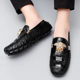 Men's Women Leather Designer Casual Shoes Luxury Loafers Driving Footwear MartLion   