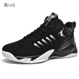 Men's Basketball Shoes Breathable Cushioning Non-Slip Wearable Sports Shoes Gym Training Athletic Basketball Sneakers for Women MartLion 9209Black white 42 