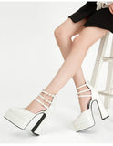 Women Sandals Summer Shoes Ankle Strap Platform Wedges High heels Gladiator Chunky MartLion   