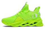 Men's Running Sneakers Breathable Non-slip Shoes Lightweight Tennis Fluorescent MartLion G133-green EU36 