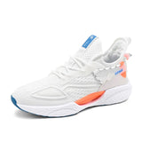 Men's Shoes Comfortable Sneaker Lightweight Casual Breathable Tennis Antiskid Shoe Vulcanize Shoes MartLion White 39 