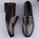 Super Soft Leather Men's Loafers Slip On Casual Footwear Moccasins Dress Shoes Mart Lion   