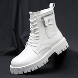 Men's English Style Thick Sole Design Men Boots Layer Leather Casual Boots MartLion