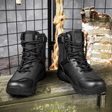 Men's Boots Military Tactical Special Force Leather Waterproof Desert Combat Army Ankle Boot Sneakers MartLion   