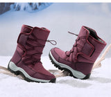 Winter Women Ankle Boots Keep Warm Women's Snow Boots Outdoor Slip on Platform Women's Hiking Boots Thickened Plush Women Boots MartLion
