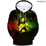 Bob Marley 3D Printed Hoodie Sweatshirts Men's Sweatshirt Hooded Pullover Hip Hop Harajuku Streetwear Oversized Hoodies Mart Lion 0Bob24 M 