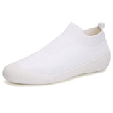 Socks Shoes Men's Casual Lightweight Mesh Non-slip Gym Running Outdoor Sneakers MartLion WHITE 35 