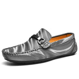 Men's Social Shoes Loafers Luxury Designer Shoes Top Luxury Office Oxford Casual MartLion 6787 gray 10 