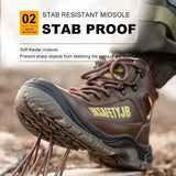 Men's Safety Shoes Metal Toe Indestructible Ryder Work Boots with Steel Toe Waterproof Breathable Sneakers Hombre MartLion   