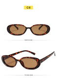 Oval Rectangle Sunglasses Ladies Summer Beach Glasses Trendy Vintage Eyewear Men's Women's Travel Shades MartLion   