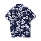 Men's Shirts Men Hawaiian Casual Polyester Shirts Kapok Printed Short MartLion 07 7XL for 190CM 132KG 