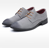 Men's Casual Shoes Lace-up Suede Leather Light Driving Flats Classic Retro Oxfords Mart Lion   