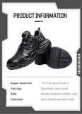 Newest Safety Shoes For Men's Work Sneakers Lace Free Puncture Proof Industrial Boots Indestructible Steel Toe Footwear MartLion   
