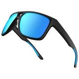 Fishing Sunglasses Polarized Men's Driving Shades Hiking Fishing Classic UV400 Eyewear MartLion Black Blue  