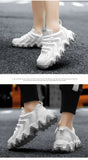 Vulcanized Sneaker Men's Casual Shoes Lightweight Walking Elastic Chunky Sneaker Outdoor Luxury Tenis MartLion   