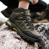 Super Warm Winter Hiking Shoes With Fur Waterproof Outdoor Hiking Boots Man Sneakers Antiskid Trekking Shoes MartLion   