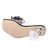  Liyke Women Shoes Transparent PVC Crystal Clear Heeled Slippers Cozy Square Open Toe Mules Slides Summer Sandals Mart Lion - Mart Lion