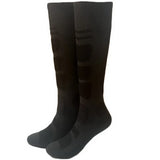 1 Pair Merino Wool Ski Sock Winter Thermal Sock Men's Women Sports Sock Thick Long Compression Warm Sock For Hiking Camping Sock MartLion dark gray black M  (EU 35-39) 