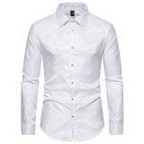 Men's Dress Shirts Long Sleeve Regualr Fit Casual Button Down Shirts Wrinkle-Free Casual Collar Shirt MartLion   