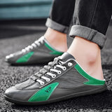 Summer Half Slippers for Men Men's Flat Bottom Casual Shoes Soft Sole Support Shoes Men's Sneakers